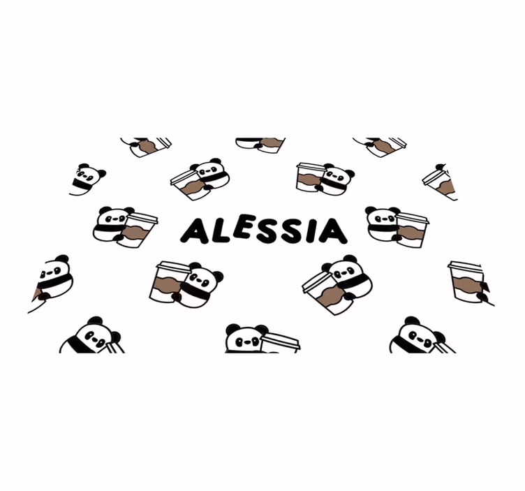 Tovaglietta americana infantile personaggi panda carini - TenStickers