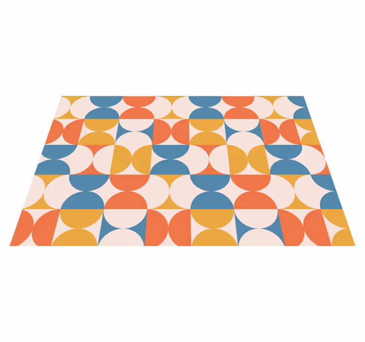 Tovaglietta americana moderna cerchi colorati geometrici - TenStickers