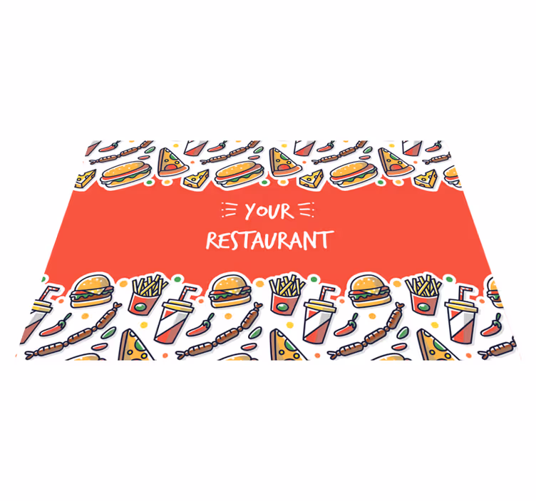 Tovaglietta americana originale opere d'arte alimentari - TenStickers
