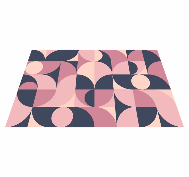 Tovaglietta americana moderna con motivi geometrici curvi - TenStickers
