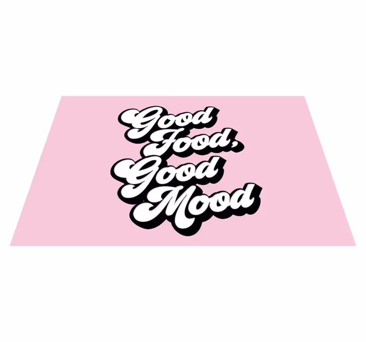 Tovaglietta americana frase buon cibo citazione - TenStickers