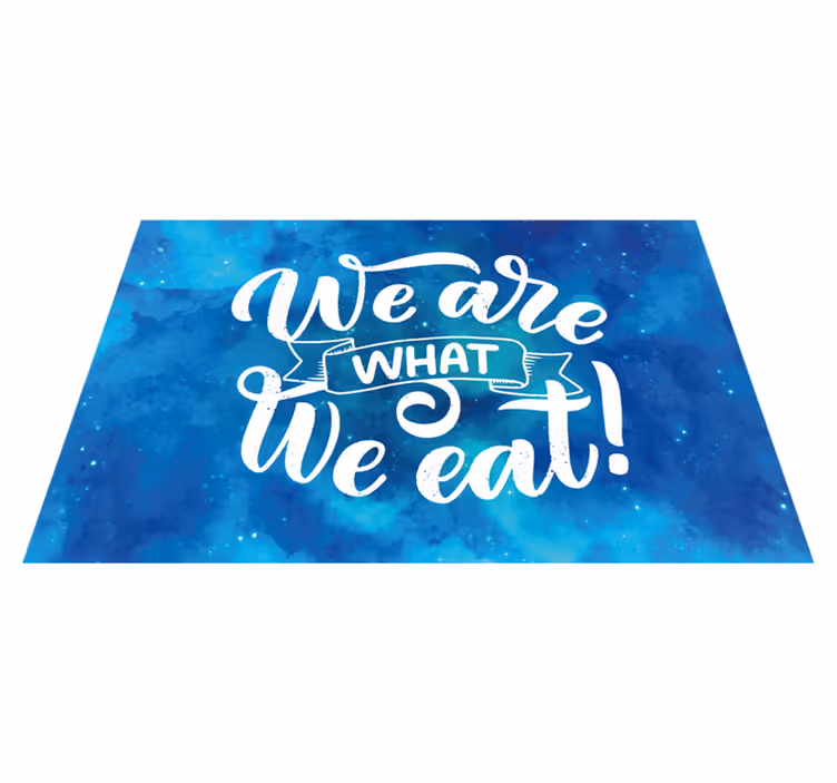 Tovaglietta americana frase arte con citazioni ispiratrici - TenStickers