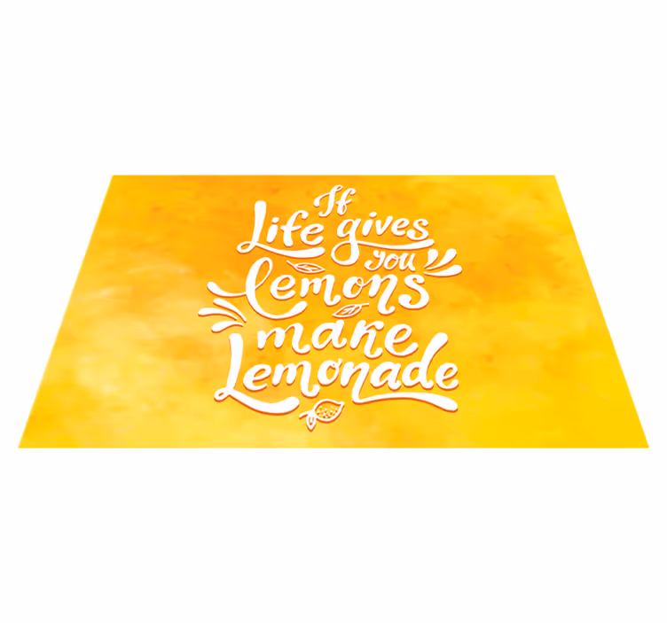 Tovaglietta colazione per casa Se la vita ti dà limoni fai la lim - TenStickers