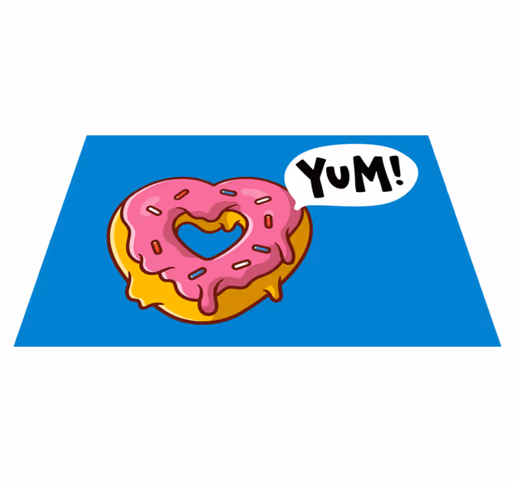 Tovaglietta americana infantile a forma di cuore - TenStickers