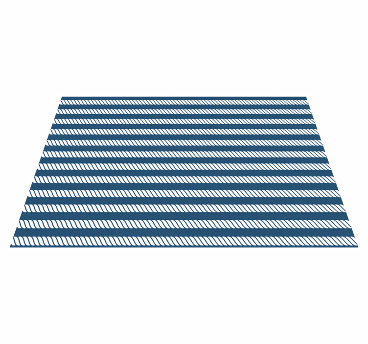 Tovaglietta americana moderna a righe blu navy - TenStickers