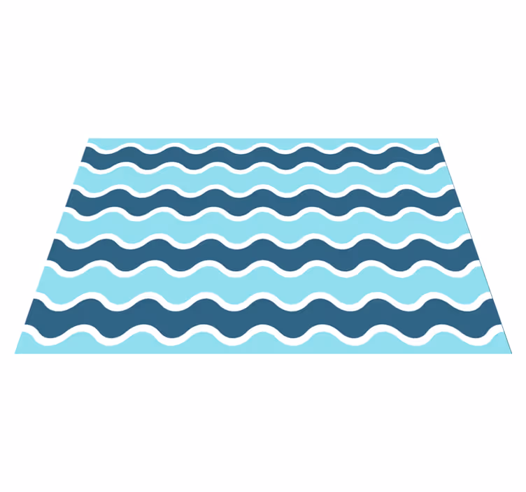 Tovaglietta americana moderna motivo a linee ondulate - TenStickers