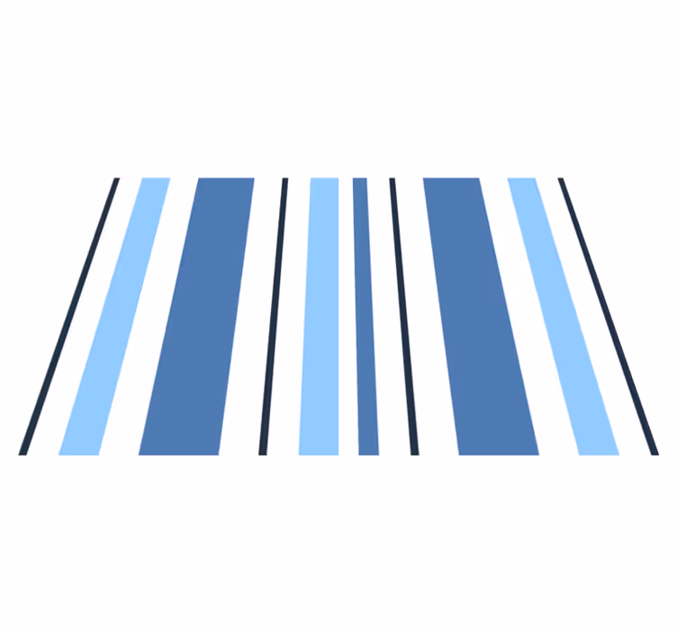 Tovaglietta americana moderna tovagliette blu a righe - TenStickers
