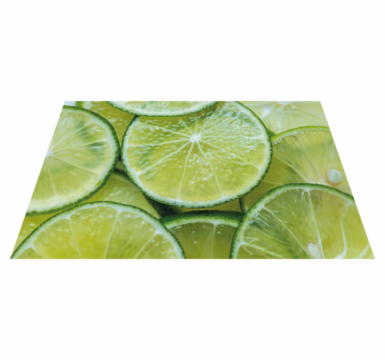 Tovaglietta americana moderna fette di lime succose - TenStickers