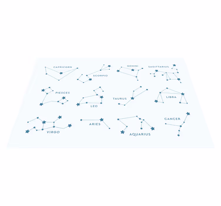 Tovaglietta americana frase mappa delle costellazioni - TenStickers