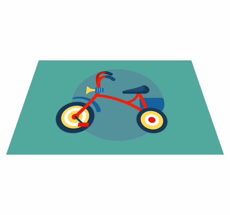 Tovaglietta americana infantile triciclo con tromba - TenStickers