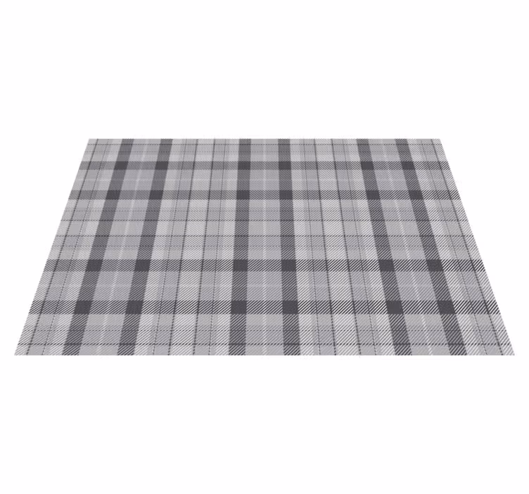 Tovaglietta americana elegante stile lino a quadri - TenStickers