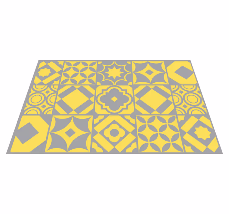 Tovaglietta americana textu piastrelle geometriche - TenStickers