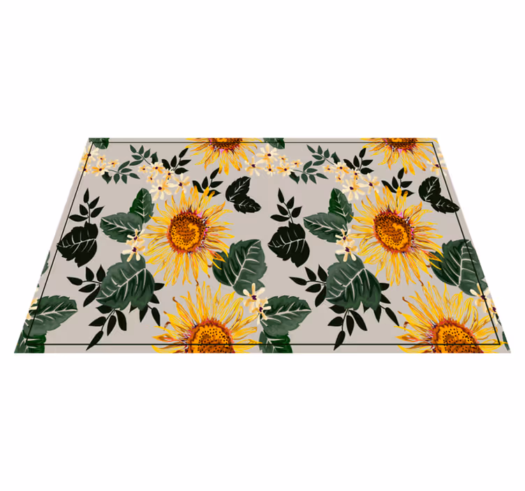 Tovaglietta americana originale composizione floreale solare - TenStickers