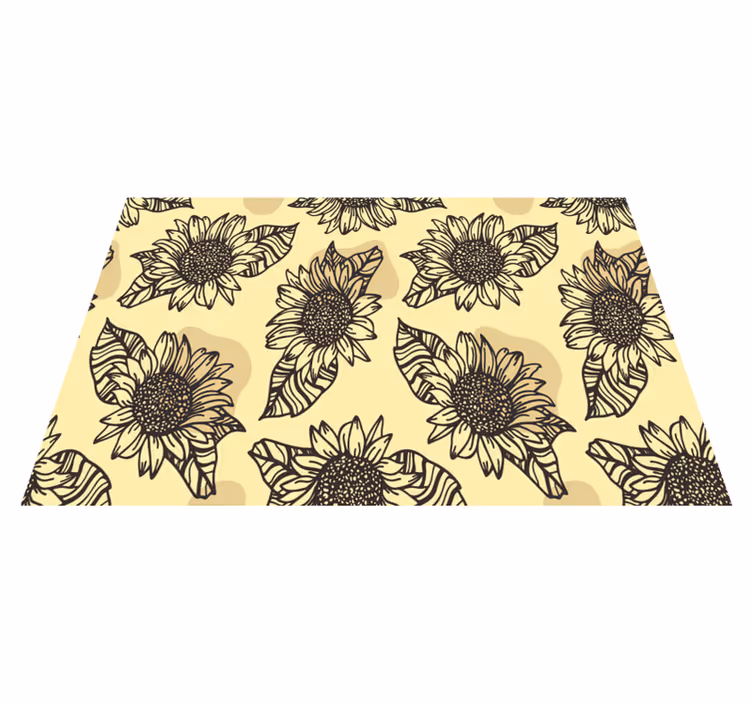 Tovaglietta americana originale con motivo girasole - TenStickers