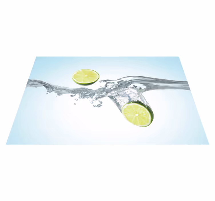 Tovaglietta americana textu lime a fette splash - TenStickers