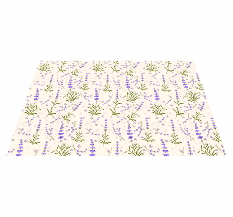 Tovaglietta americana textu motivo floreale lavanda - TenStickers