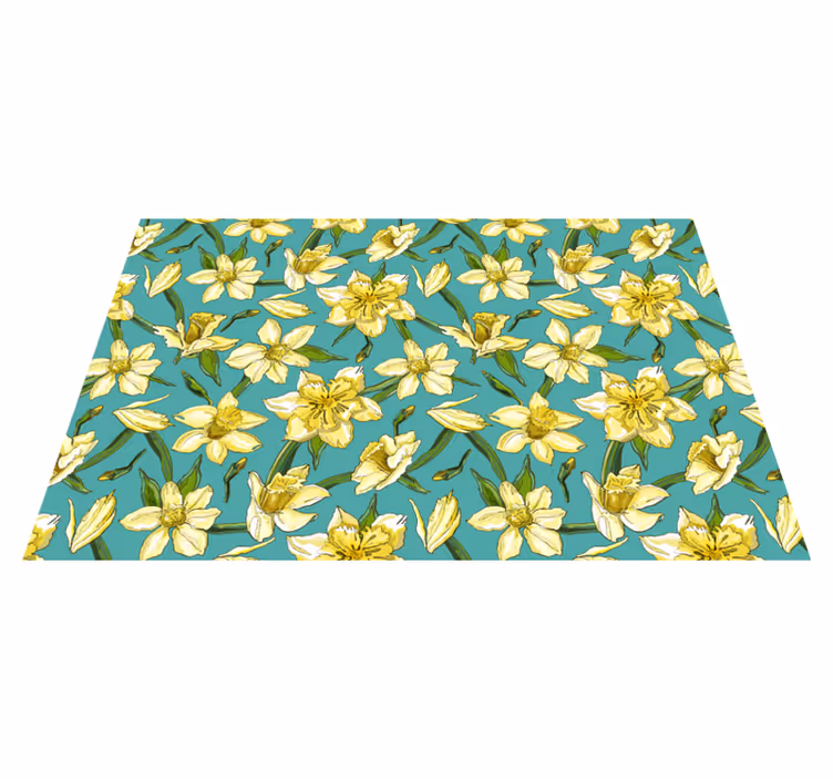 Tovaglietta americana originale motivo floreale narciso - TenStickers