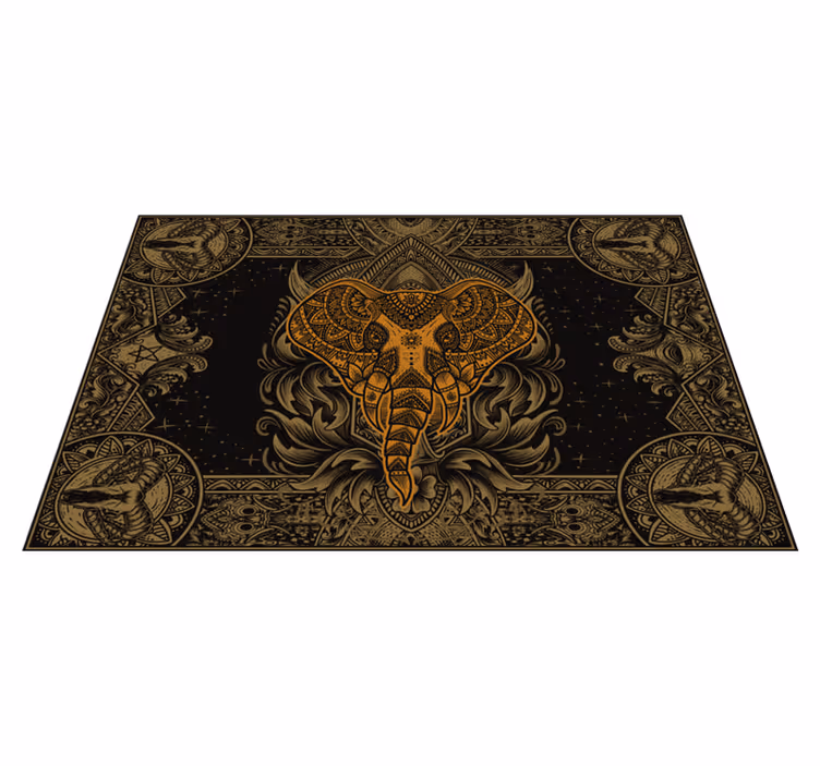 Tovaglietta americana originale motivo elefante elaborato - TenStickers