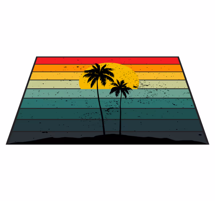 Tovaglietta americana originale paesaggio al tramonto - TenStickers