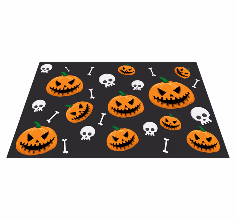 Tovaglietta americana di halloween motivo zucche - TenStickers
