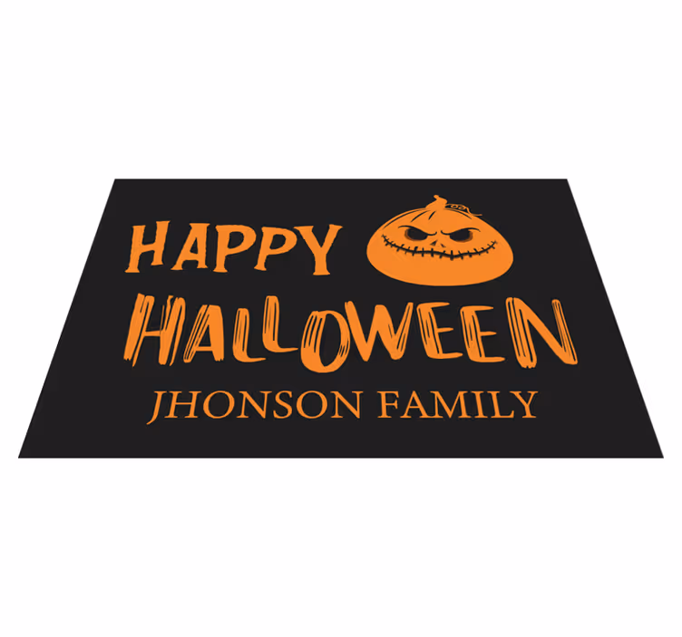 Tovaglietta americana di halloween saluti in famiglia - TenStickers