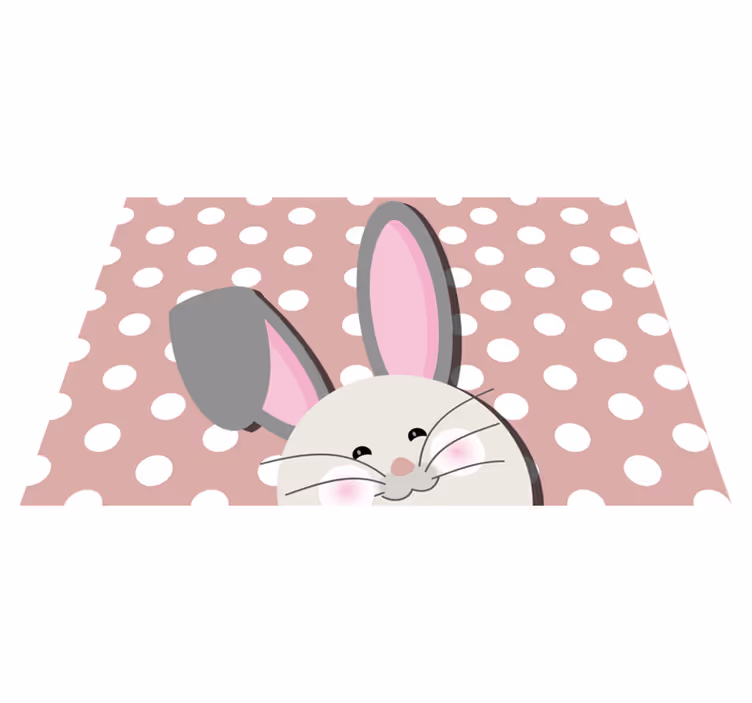 Tovaglietta americana infantile design con coniglio allegro - TenStickers