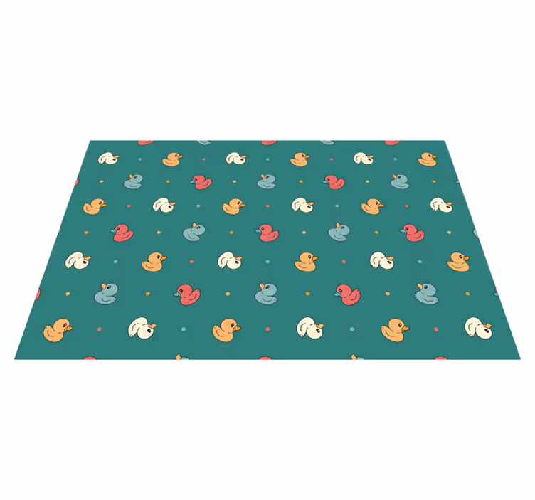 Tovaglietta americana infantile con motivo anatre colorate - TenStickers