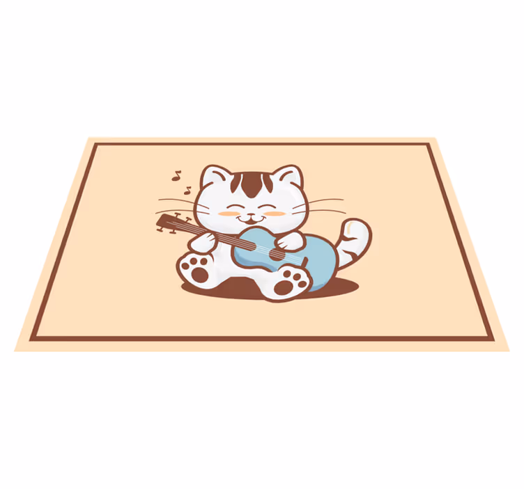Tovaglietta americana infantile personaggio gatto musicale - TenStickers