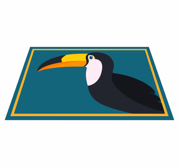 Tovaglietta americana originale testa di tucano stilizzata - TenStickers