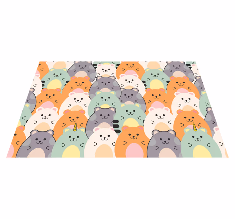 Tovaglietta americana infantile faccine di animali - TenStickers