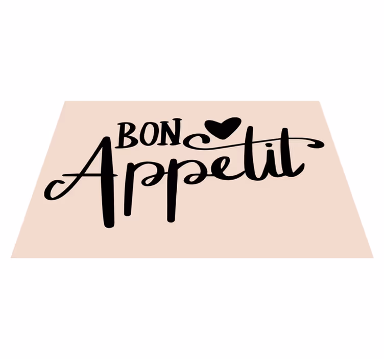 Tovaglietta americana frase buon appetito citazione - TenStickers