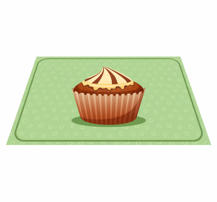 Tovaglietta americana originale grafica cupcake - TenStickers