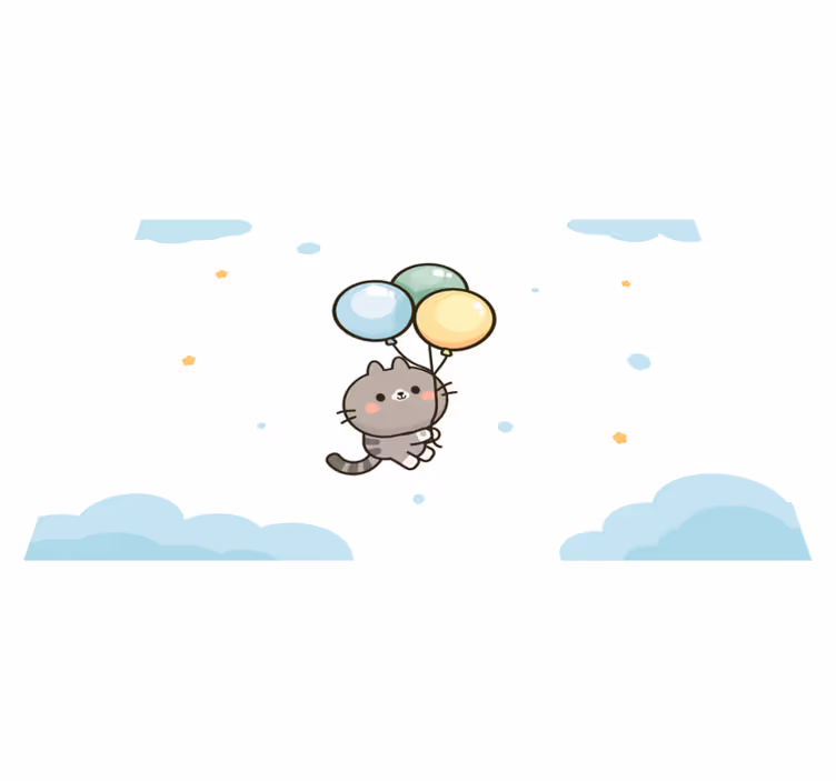 Tovaglietta americana infantile palloni di gatti carini - TenStickers