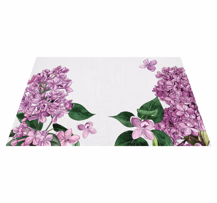 Tovaglietta americana originale motivo floreale lilla - TenStickers