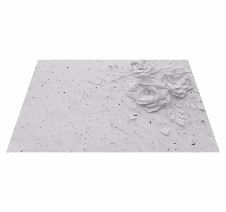 Tovaglietta americana textu rilievo floreale elegante - TenStickers