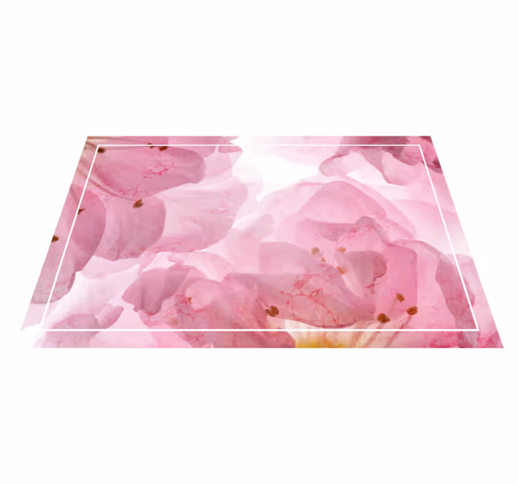 Tovaglietta americana elegante motivo floreale delicato - TenStickers