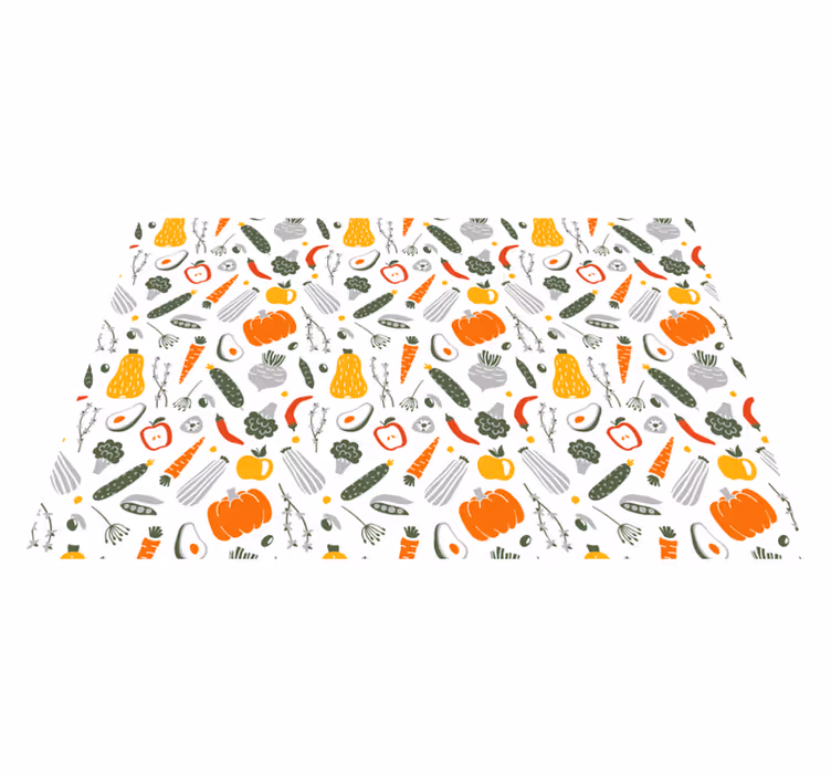 Tovaglietta americana originale con motivo vegetale colorato - TenStickers