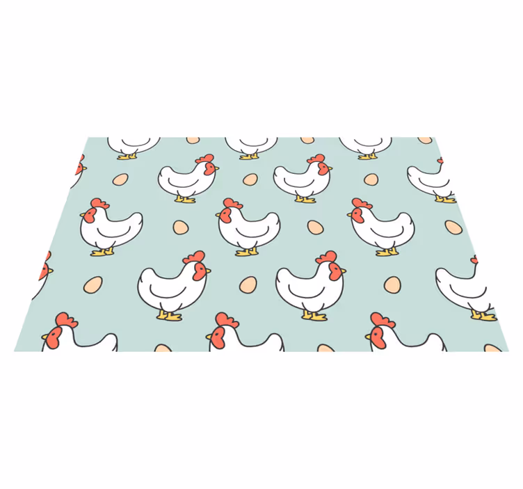 Tovaglietta americana infantile con fantasie di galline - TenStickers