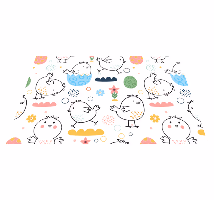 Tovaglietta americana infantile con motivi di uccelli - TenStickers