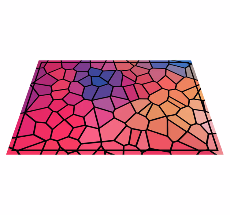 Tovaglietta personalizzata originale Vibrante colore geometrico - TenStickers