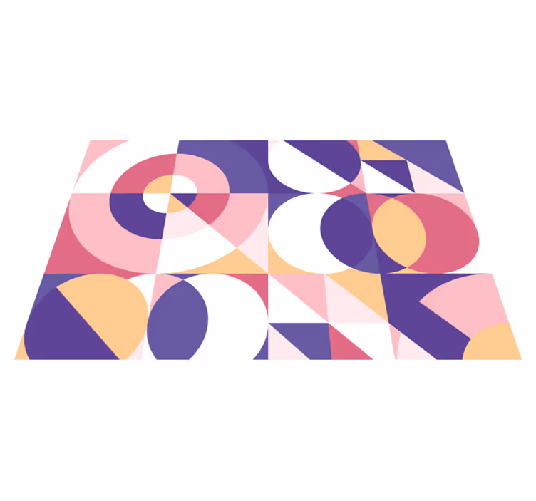 Tovaglietta americana moderna composizione colore geometrica - TenStickers