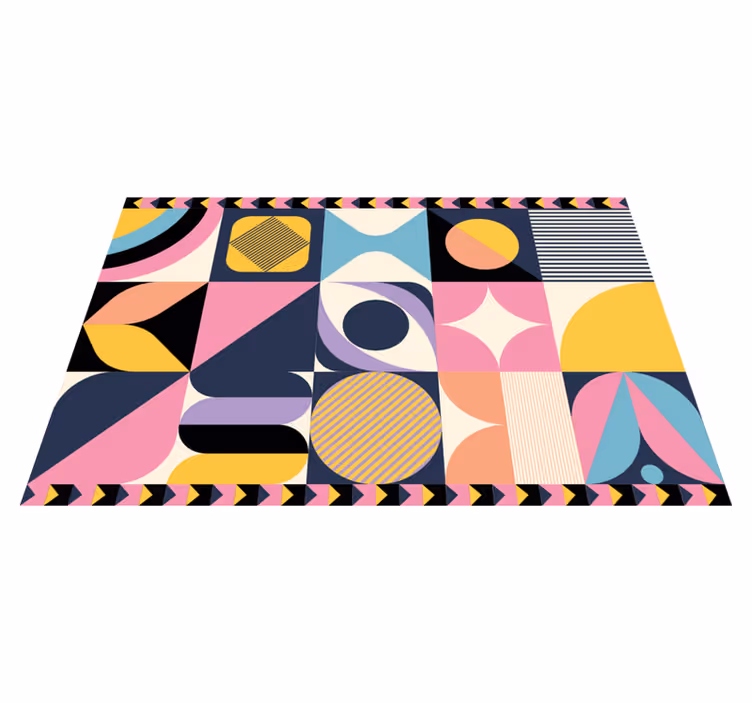 Tovaglietta americana moderna blocchi di colore geometrici - TenStickers
