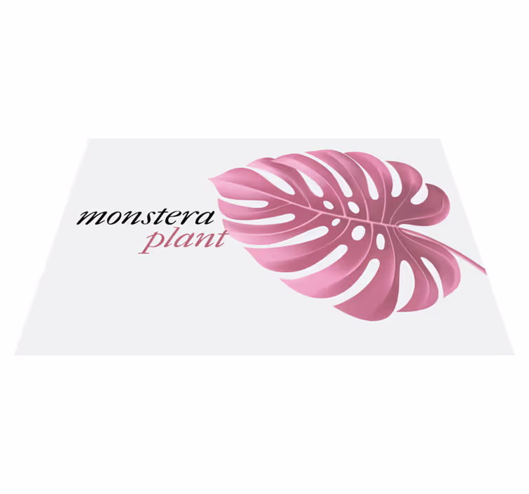 Tovaglietta americana originale motivo foglia di monstera - TenStickers