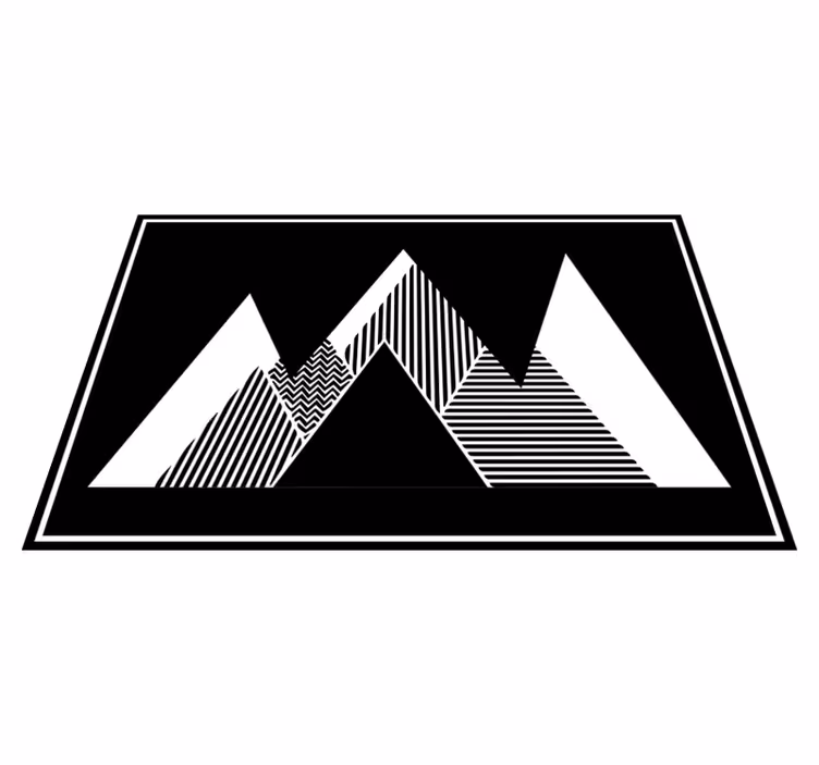Tovaglietta americana moderna picchi montani eleganti - TenStickers