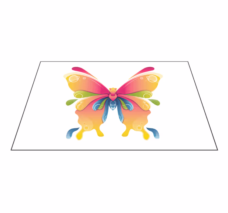 Tovaglietta americana originale motivo farfalle colorate - TenStickers
