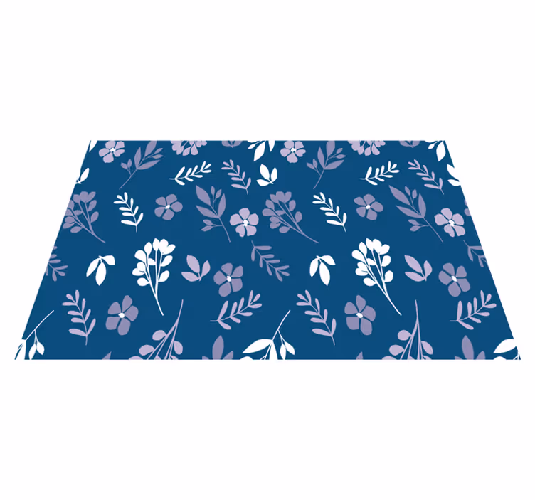 Tovaglietta americana textu motivo floreale botanico - TenStickers