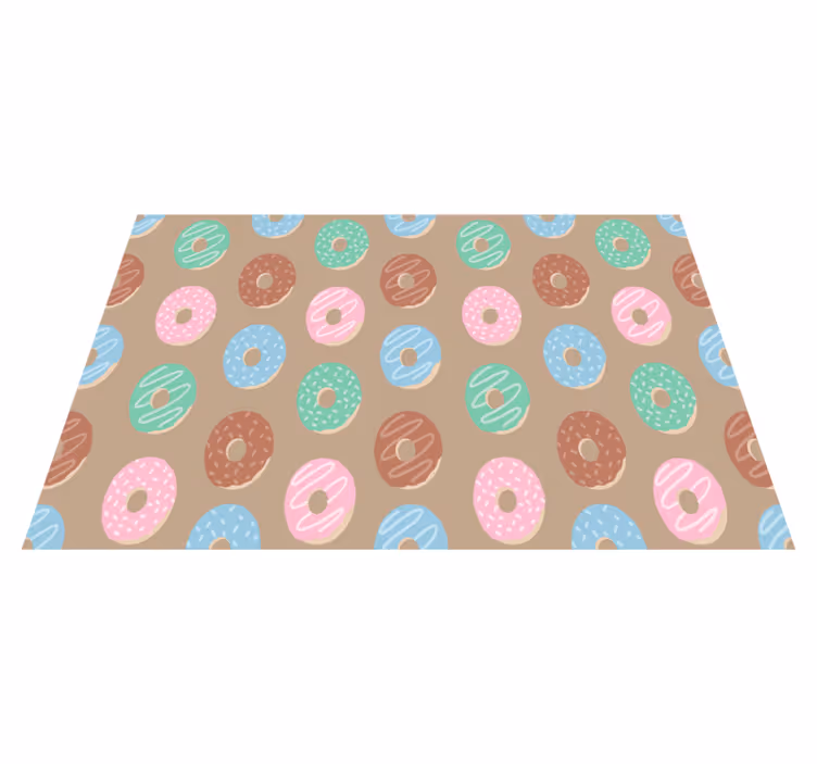 Tovaglietta americana originale motivo ciambelle vivaci - TenStickers