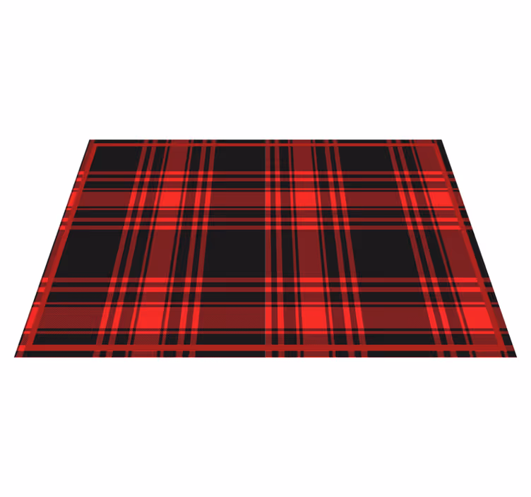 Tovaglietta americana textu superficie a quadri tartan - TenStickers