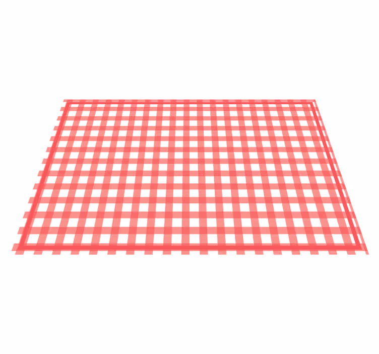Tovaglietta americana textu motivo scozzese rosso - TenStickers