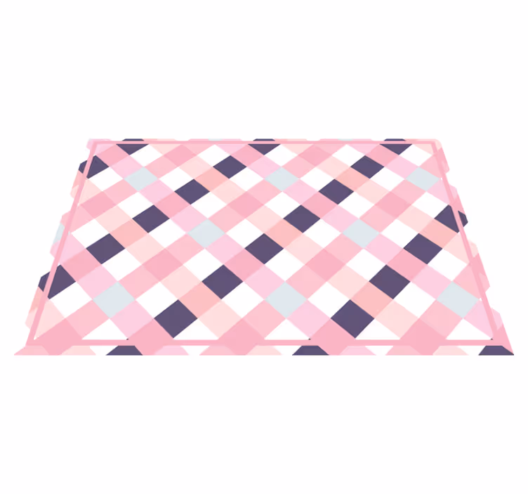 Tovaglietta americana textu motivo plaid con toni soft - TenStickers